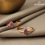 Pink CZ Toerings Pair (T2545)