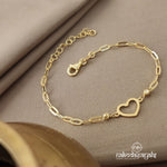 Golden Heart Bracelet (BR1237)