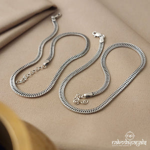 Flat Chain Anklets (A3704)